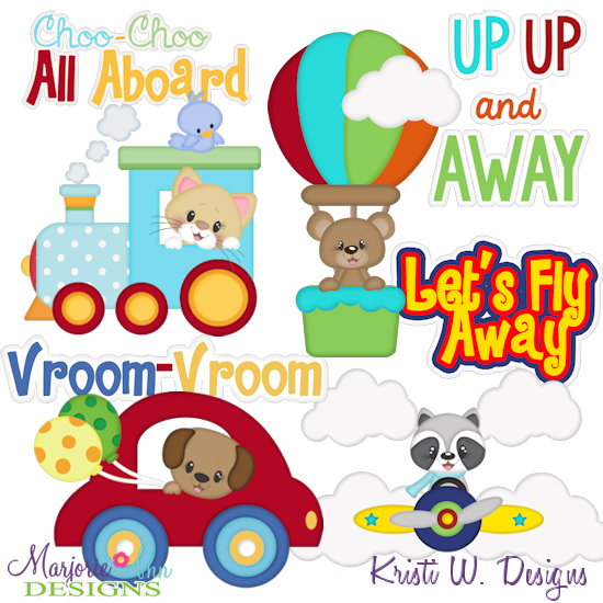 Baby Animal Transport SVG Cutting Files Includes Clipart - Click Image to Close